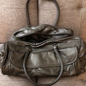 Leather duffel bag brand new never used